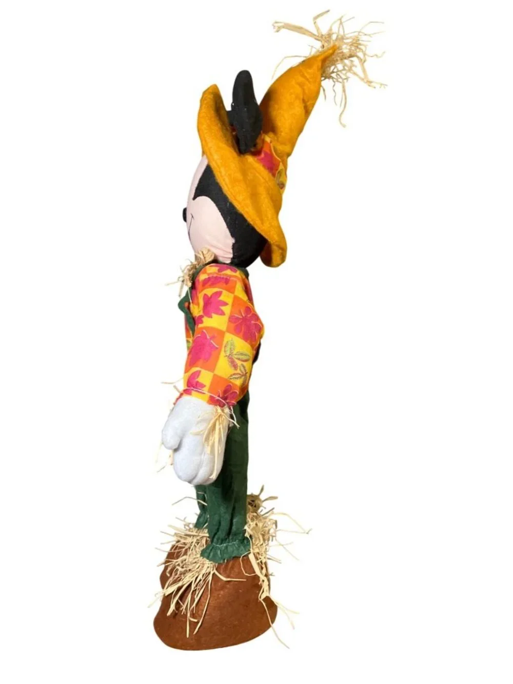 Mickey Mouse Scarecrow Fall Harvest Plush Decoration 18